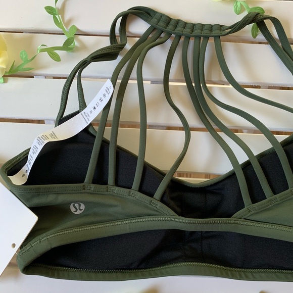 Lighten up bra BARG Barack green size 10 lululemon - Picture 5 of 5